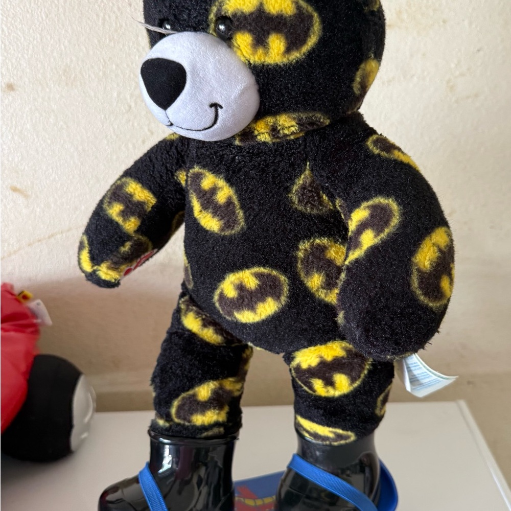 Build-A-Bear Black and Red Plush Car with Bear - Picture 4 of 8